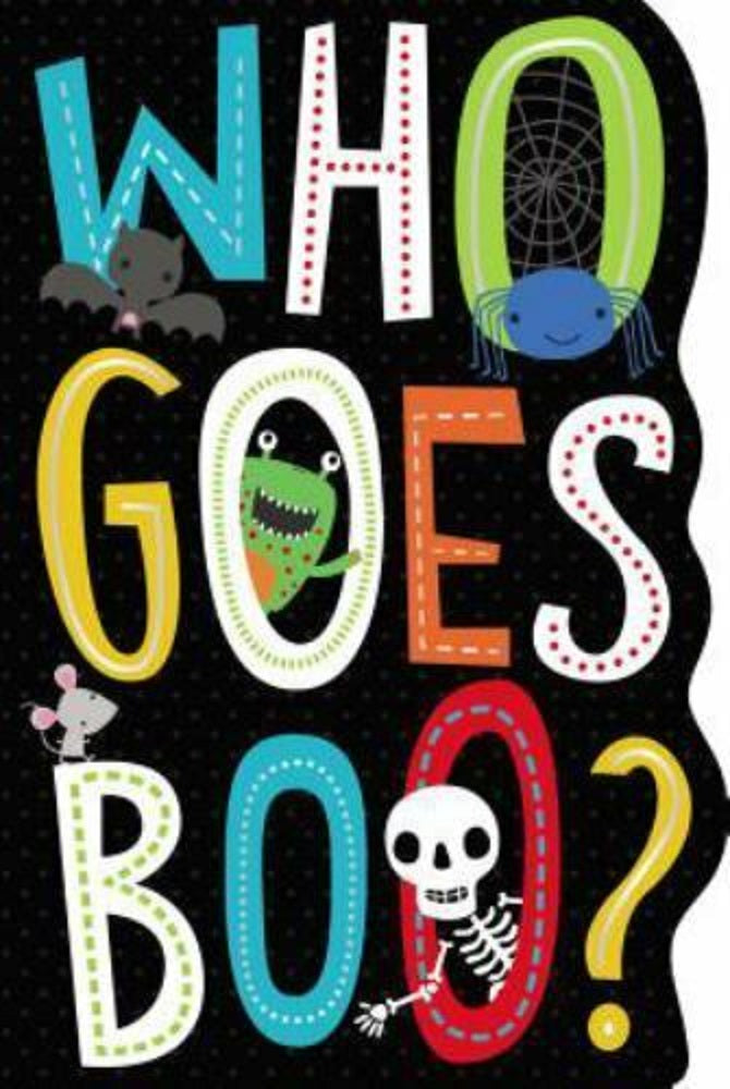 Who Goes Boo? Children's Kids Toddler Halloween Board Books For Preschool