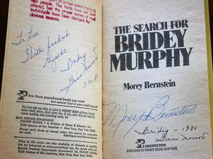RARE The Search for Bridey Murphy by Morey Bernstein SIGNED Herself AND Author