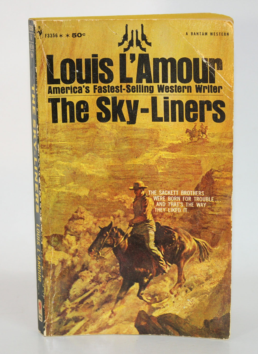 The Sky Liners by Louis L'Amour Vintage Paperback Book Bantam Western F3356 1967