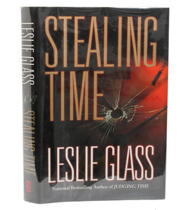 Stealing Time by Leslie Glass Book Hardcover SIGNED First Edition 1st April Woo
