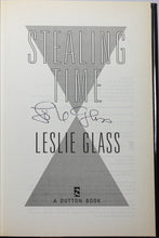 Load image into Gallery viewer, Stealing Time by Leslie Glass Book Hardcover SIGNED First Edition 1st April Woo
