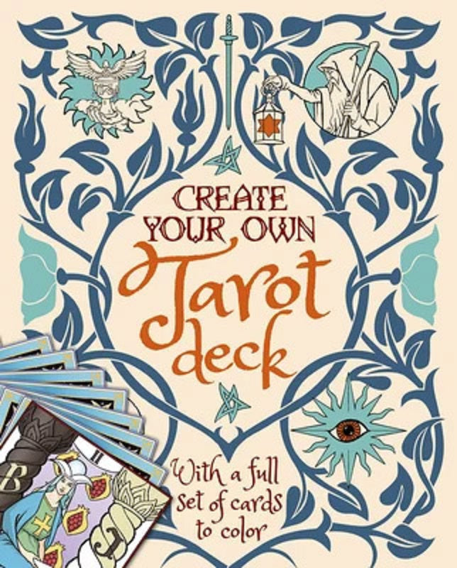 Create Your Own Tarot Deck Coloring Cards Book Maker by Alice Ekrek