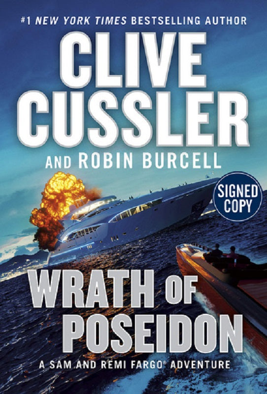 The Wrath of Poseidon by Clive Cussler SIGNED First 1st Edition Book Hardcover