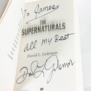 The Supernaturals by David L. Lynn Golemon SIGNED First 1st Edition Book Novel