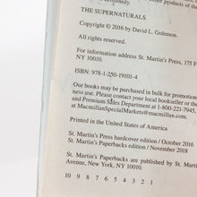 Load image into Gallery viewer, The Supernaturals by David L. Lynn Golemon SIGNED First 1st Edition Book Novel
