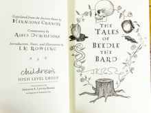 Load image into Gallery viewer, The Tales of Beedle the Bard JK Rowling 1st Edition Hardcover Signed Facsimile
