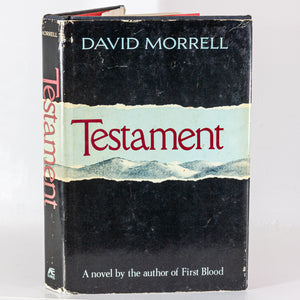 Testament by David Morrell 1st First Edition Vintage Book Novel 1975 Hardcover