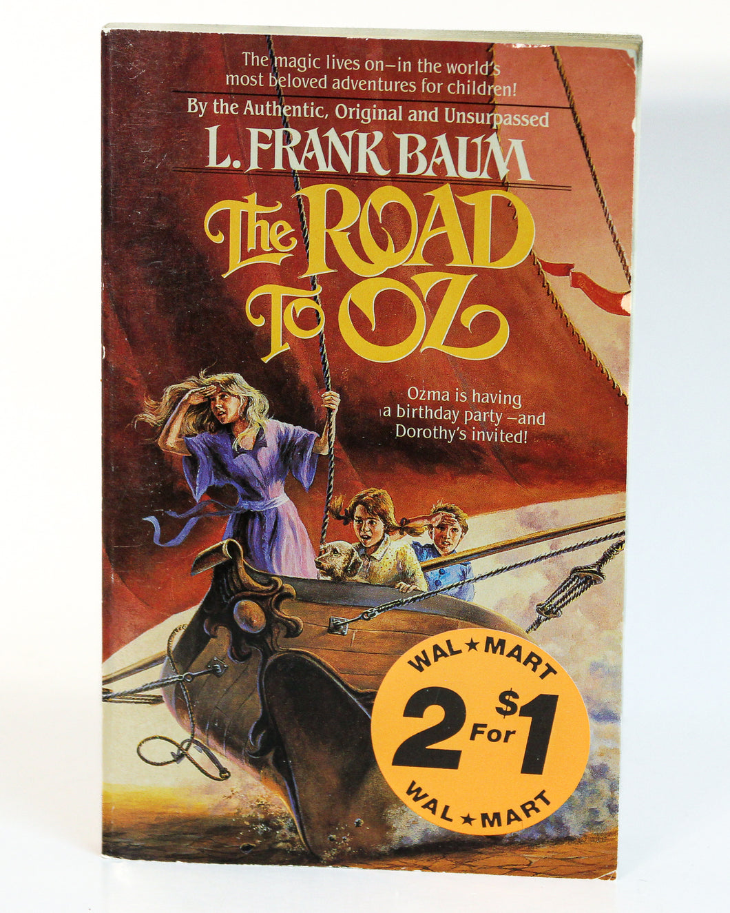The Road to Oz by L. Frank Baum Rare Vintage Paperback Book Wes Lowe Aerie