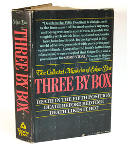 Three by Box The Collected Mysteries of Edgar Box Gore Vidal Vintage Hardcover