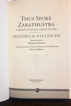 Load image into Gallery viewer, Thus Spoke Spake Zarathustra Friedrich Nietzsche Hardcover BN Signature Edition
