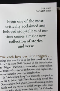 Trigger Warning by Neil Gaiman First Edition 1st Printing Hardcover Book