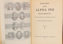 Load image into Gallery viewer, Vintage History of the Alpha Phi Fraternity Sorority Collectibles Photos Book
