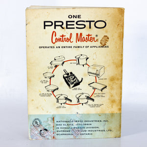 Vintage PRESTO Pressure Cooker Recipe Book 1967 Instruction Booklet Time Tables
