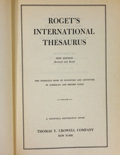 Load image into Gallery viewer, Vintage Roget&#39;s International Thesaurus Thomas Y. Crowell 1956 Hardcover New ED
