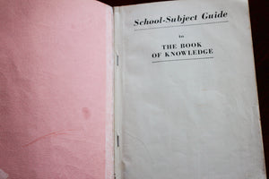 Vintage Library Homeschool Education Reference Guide The Book of Knowledge 1955