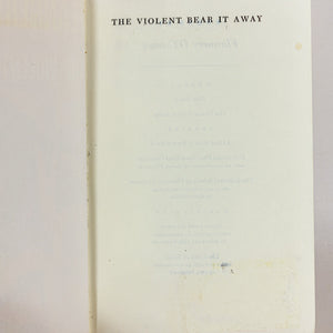 The Violent Bear It Away by Flannery O'Connor Novel Vintage Paperback Book