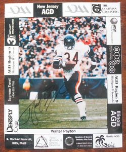 Walter Payton Auto Autographed Signed Photo Picture HOF Football Chicago Bears