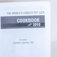 Load image into Gallery viewer, The World&#39;s Largest Pot Luck Potluck Recipes Cookbook 2010 FedEx United Way Book
