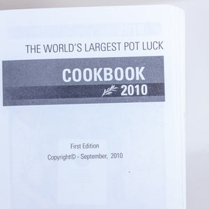 The World's Largest Pot Luck Potluck Recipes Cookbook 2010 FedEx United Way Book