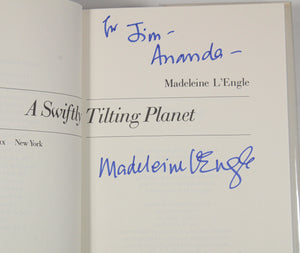 A Wrinkle in Time 1962 SIGNED 3 Book Set by Madeleine L'Engle Hardcover Novels